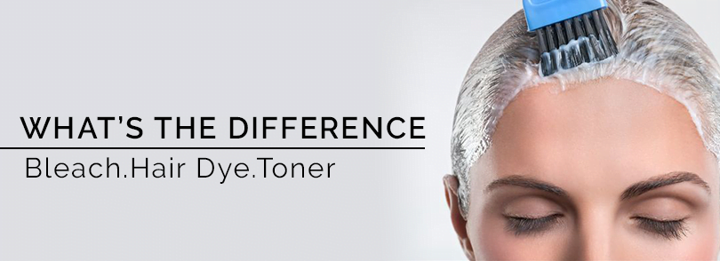 difference between bleach, hair dye and toner