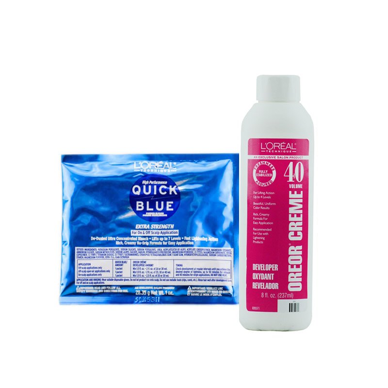 loreal blue lightening powder