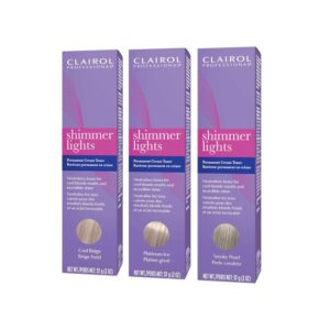 clairol professional shimmer lights permanent cream toner